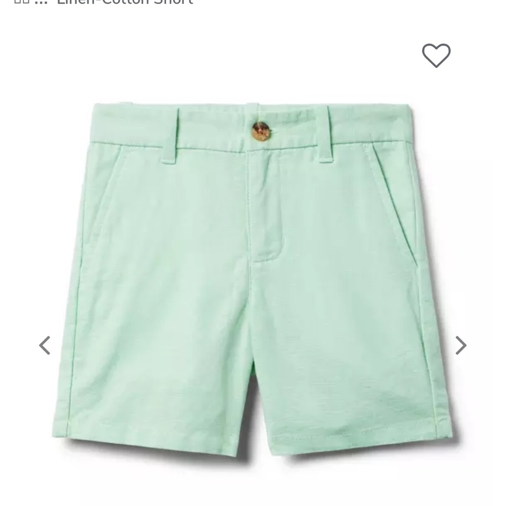 Janie and Jack cotton linen shorts